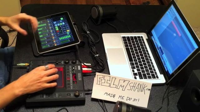 KORG Kaoss Pad KP3 with Apple iPad (not iPad 2) and Macbook Pro with one KILLER SONG! смотреть онлайн