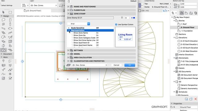 ArchiCAD Module 5: Adding Zone- Living Room смотреть онлайн