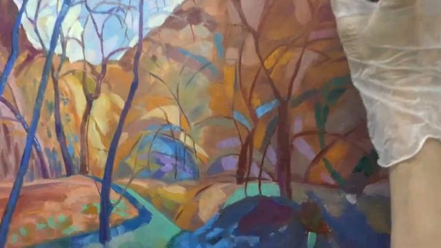 Пейзаж по мотивам художница Эрин Хансон