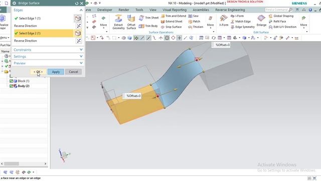 Siemens NX10 Bridge Command | How to Use Bridge Command in Siemens NX | Bridge Command Tutorial смотреть онлайн