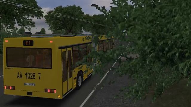 Omsi 2 Чистогорск 0.9 Маршрут 817 МАЗ 105.065