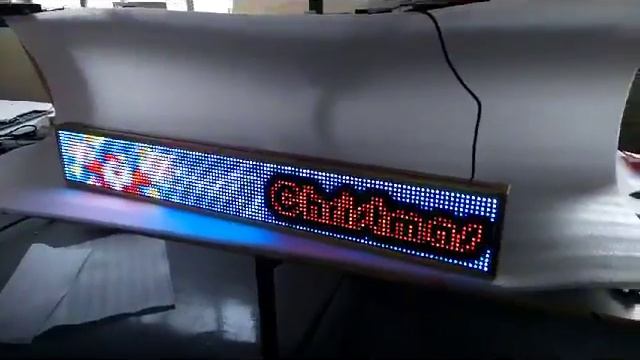 P10 16X128RGB full color text , time,date, graphic, animation factory LED advertising display смотреть онлайн
