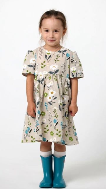 Платье для девочки изо льна Мирмишелька #платьедлядевочки