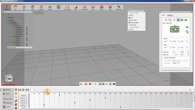 Construction step by step animation with SimLab Composer смотреть онлайн
