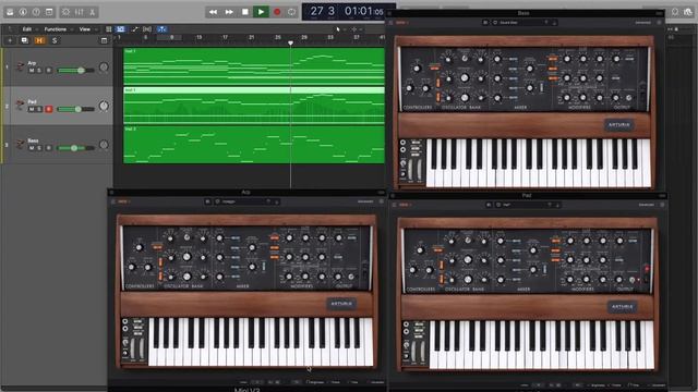 Arpeggio Jam | Arturia Mini V + Logic Pro | Jamuary 2021 Day 03 смотреть онлайн