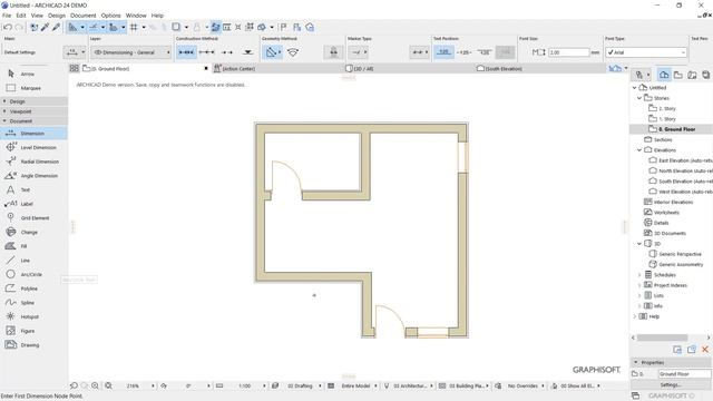 Archicad How To Add Dimension смотреть онлайн