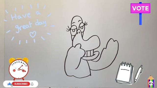 How To Draw A Cute Pretty White Duck | Рисуем милую белую утку для детей