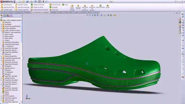 Calçado modelado em solidworks 2010 смотреть онлайн