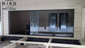 Безрамное остекление в дер. Варшко Приозерский район