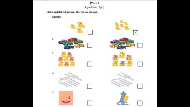 Đề thi nghe Unit 9 - I learn smart start 1. смотреть онлайн