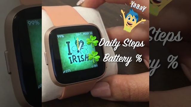 Fitbit Versa Clock Face Review | Special Edition | Day 5 Challenge | Lucky Irish смотреть онлайн