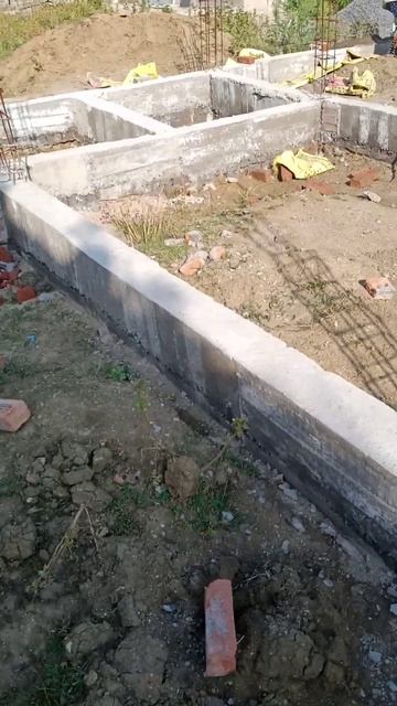 Brick work after plinth beam for DPC #shorts смотреть онлайн