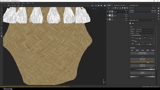 Woven basket texturing смотреть онлайн