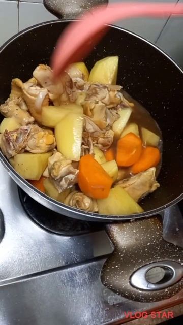 Chicken Stew With Carrots&Potato#shorts