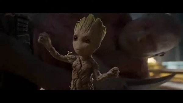 groot dancing mr blue sky