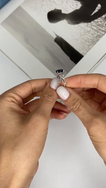 Кольцо со шпинелью и бриллиантами КЮ-00010868