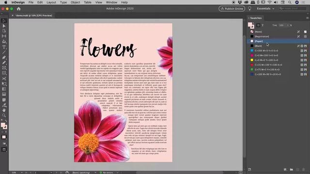 Change Background Colour in InDesign смотреть онлайн