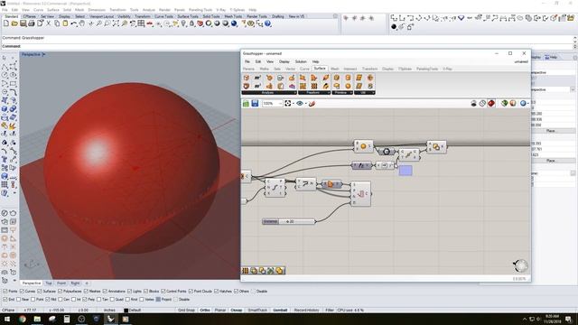 Grasshopper for Rhino 3D Contour projection wire frame structure grasshopper Rhino 3D tutorial смотреть онлайн