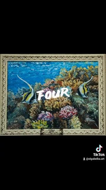 Underwater painting by Olga Belka. International art. #shorts смотреть онлайн