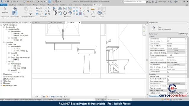 Revit MEP 2019 Básico Aula 7/24: Inserindo componentes no projeto hidrossanitário смотреть онлайн