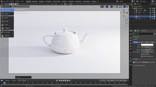 UV sphere lighting studio setup Blender Tutorial смотреть онлайн