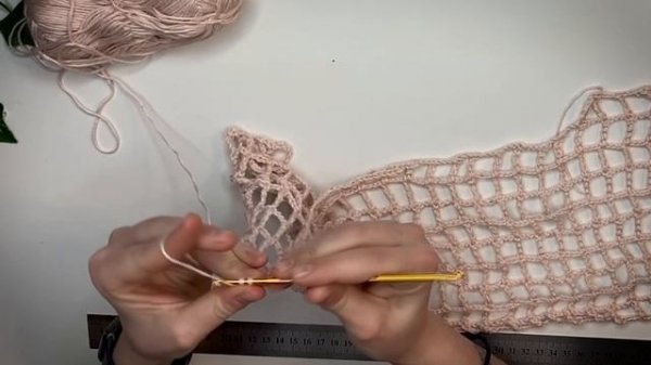 КАК СВЯЗАТЬ РУКАВА-СЕТКУ