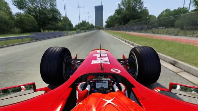 F1 Ferrari F2004 Schumacher vs Bugatti Bolide at USCE смотреть онлайн