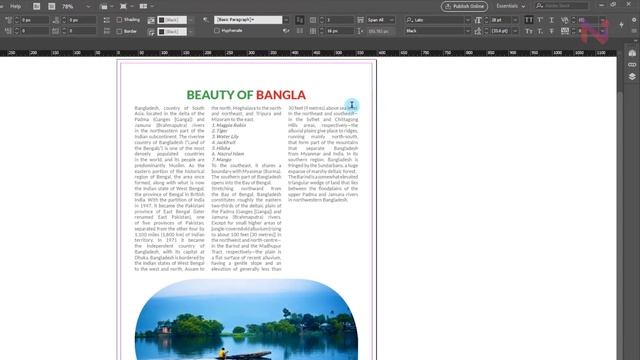 Adobe InDesign Bangla Tutorial 2020 | Text Paragraph Format | Span & Split Column | Part-4 смотреть онлайн