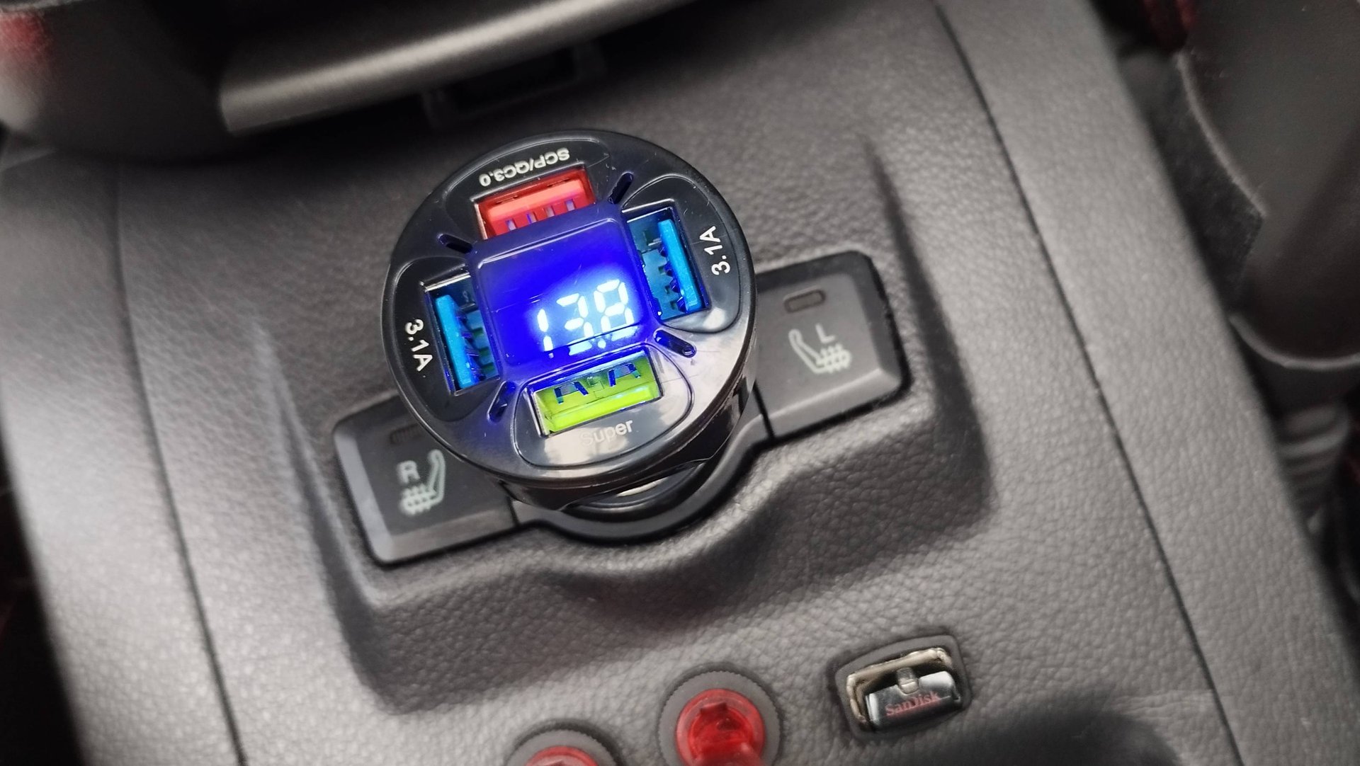 Тестирование портов автозарядки