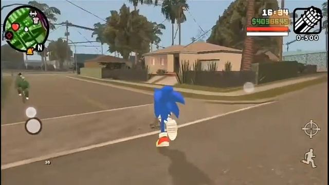 Sonic the hedgehog in gta san andreas (Mod) смотреть онлайн
