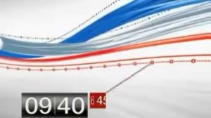 Фрагмент заставки и часы (Спорт, 04.11.2009)