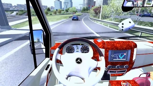 OTOGAR MODU MERCEDES SPRINTER ŞEHİRLER ARASI YOLCULUK | ETS2 1.36 смотреть онлайн