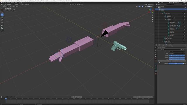 Blender FPS Rigging & Animation Tutorial - Part 14 - Importing and Setting up the Gun Rig смотреть онлайн