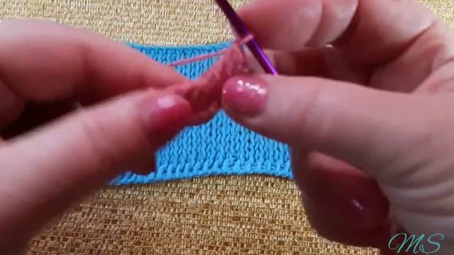 #вяжуивяжу😉 Тунисская лицевая гладь. смотреть онлайн
