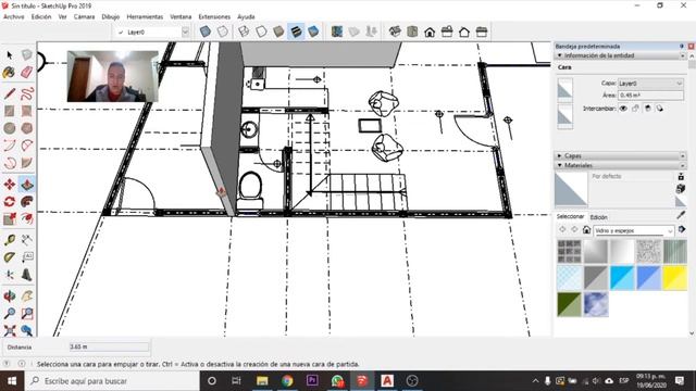 04.CURSO SKETCHUP 2019 - Importa archivo DWG a sketchup pro 2019 y aprende a modelar 3D смотреть онлайн