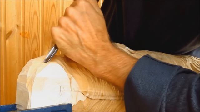 WOOD CARVING sculptue: dog смотреть онлайн