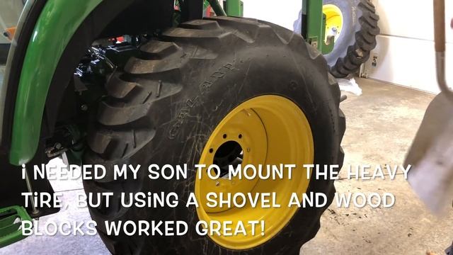 #7 John Deere 3046R Cab Tractor Rear Wheel Spacer Installation смотреть онлайн