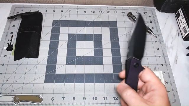 KANSEPT MINI HELLX FOLDING KNIFE PURPLE G10 HANDLE D2 PLAIN BLACK BLADE смотреть онлайн