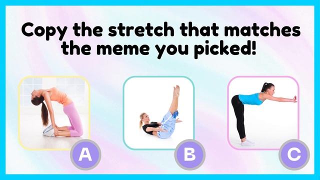 SPRING What's Your Meme Game: A Stretching Game for Kids | Brain Break | Meme Mood Game (w/audio) смотреть онлайн