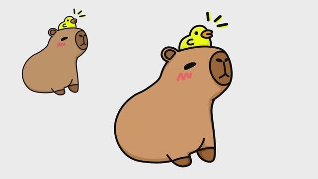 Как легко нарисовать милую капибару с курицей смотреть онлайн