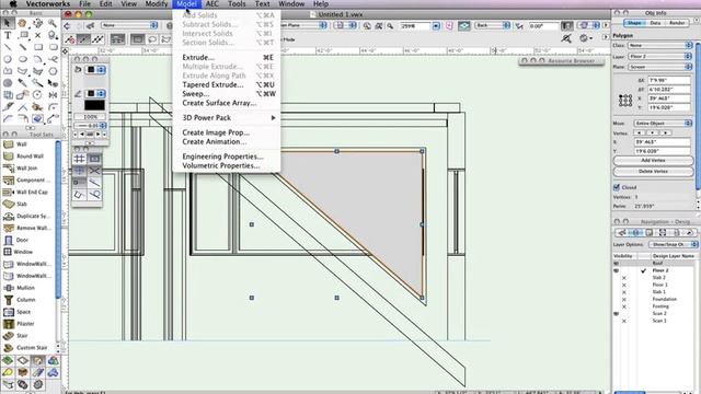 Vectorworks Architect 2014: Inserting Windows - 08 смотреть онлайн