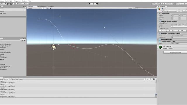 Unity-based Bezier Curve Tool for Generating 2D Hills With Physics смотреть онлайн