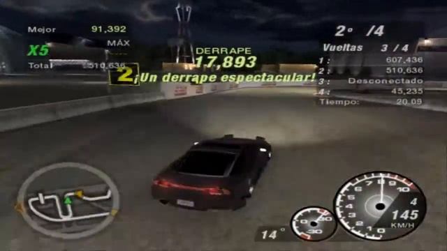 NFSU2- Practicando Drift RWD Pista 4000 смотреть онлайн