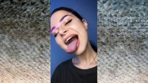 the longest languages on the planet. girls with long tongues. girls show their tongue