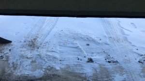 Гараж  Греющий кабель под воротами секционными