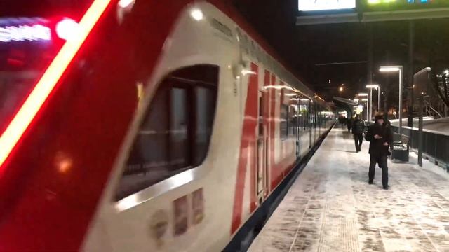 Электропоезд ЭГ2Тв-015 "Иволга" платформа Трикотажная смотреть онлайн