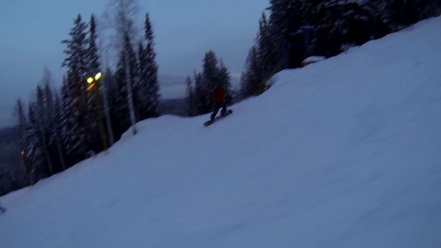 Весна 2014 год, март. Стожок, катание на сноуборде. смотреть онлайн