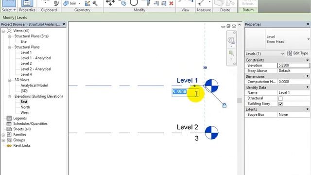 Session 9 ( Revit 1 Intro, Grids and Levels, Beams, Columns, Walls and slabs ) смотреть онлайн