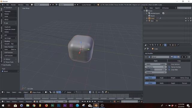 Blender - Transition Square to Sphere смотреть онлайн