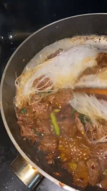 Spicy Beef With Vermicelli Noodle 🌶️🍜